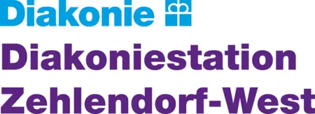 Das Logo der Diakonie Zehlendorf West in blau und lila