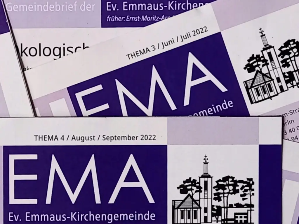 Der Gemeindebrief der Emmaus-Gemeinde Zehlendorf